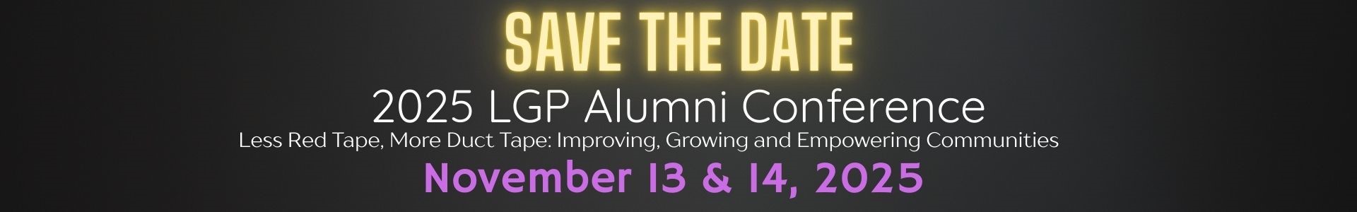 Save the Date: 2025 Conference